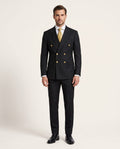 Rossi Man Style Milano Black Double-Breasted Suit
